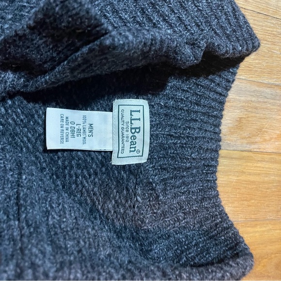Men’s (L) LL Bean Wool sweater - Picture 2 of 7